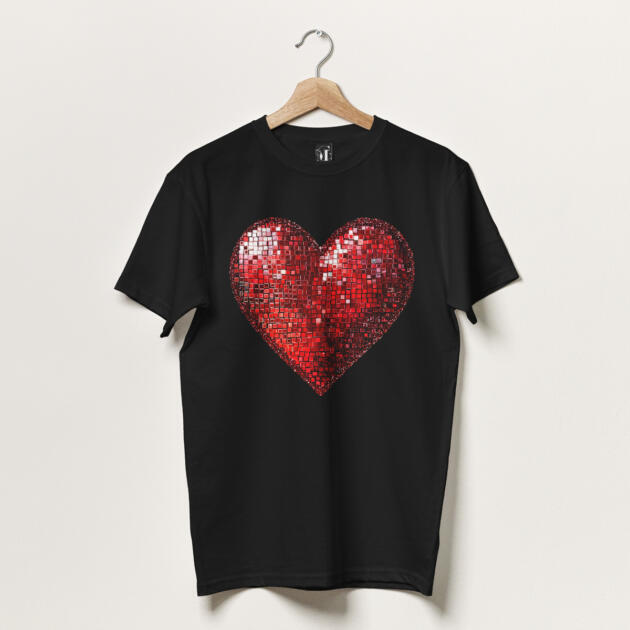 Red disco heart